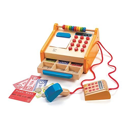  Hape Checkout Register Kids Wooden Pretend Play Set