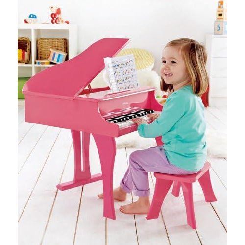  Hape Happy Grand Piano in Pink Toddler Wooden Musical Instrument