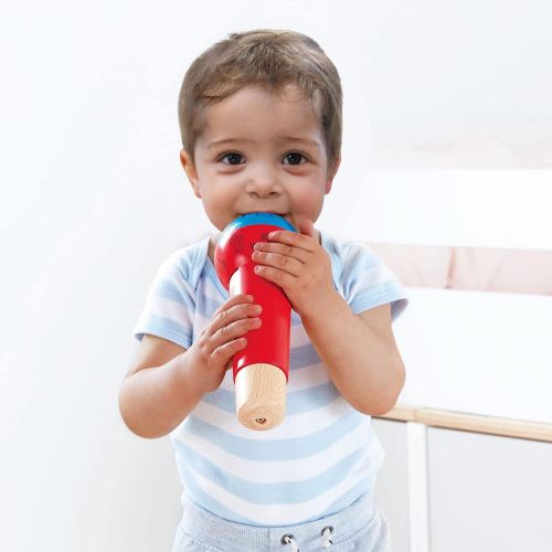  Hape Mighty Echo Microphone | Battery-Free Voice Amplifying Microphone Toy for Kids 1 Year & Up