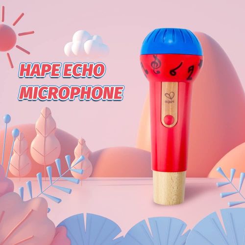  Hape Mighty Echo Microphone | Battery-Free Voice Amplifying Microphone Toy for Kids 1 Year & Up