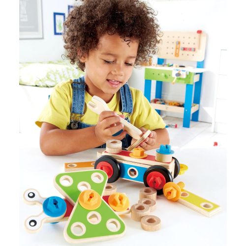  Hape Basic Builder Toddler Wooden Play Set