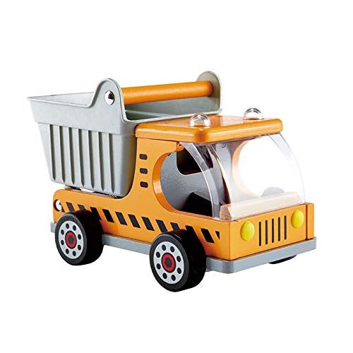  Hape Dump Truck Kids Wooden Construction Toys Vehicle