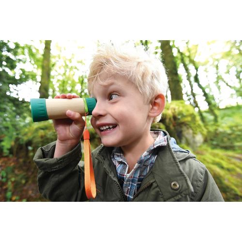 Hape Adjustable Telescope| Bamboo Spy Gear for Kids with 8X Magnification