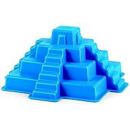 Hape Beach Toy Mayan Pyramid Sand Shaper Mold Toys, Blue