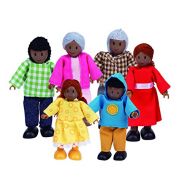 Hape Happy Doll Family - African-American, (Set of 6)
