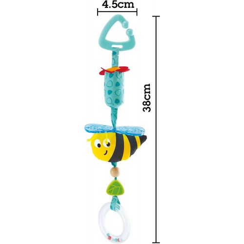  Hape Bumblebee Pram Rattle | Clip-On Rattle Pram Bassinet and Pushchair Baby Toy  Suitable for Newborns,Multicolor