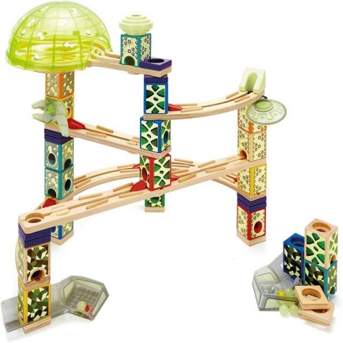  Award Winning Hape Quadrilla Wooden Marble Run Construction - Space City