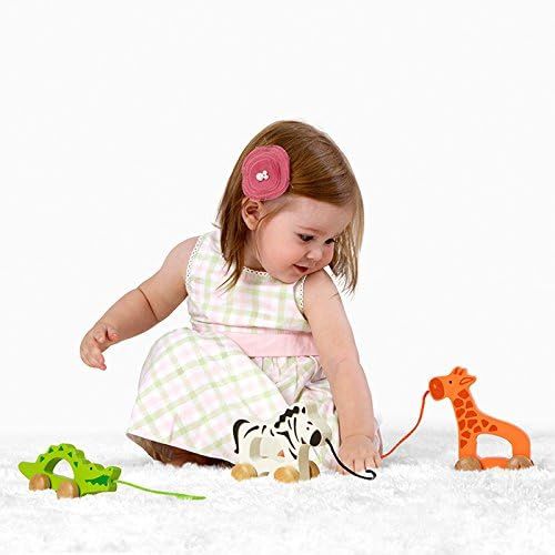  Hape Giraffe Wooden Push and Pull Toddler Toy