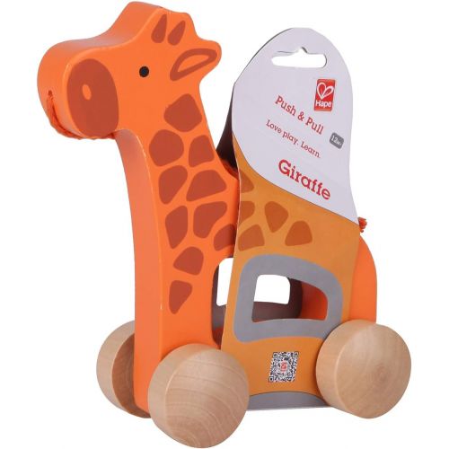  Hape Giraffe Wooden Push and Pull Toddler Toy