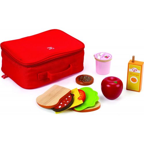  Hape Lunch Box Kids Wooden Kitchen Play Food Set and Accessories