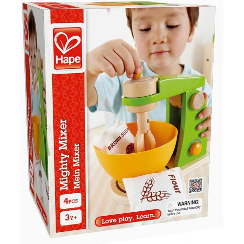  Hape Mighty Mixer Wooden Play Kitchen Set with Accessories