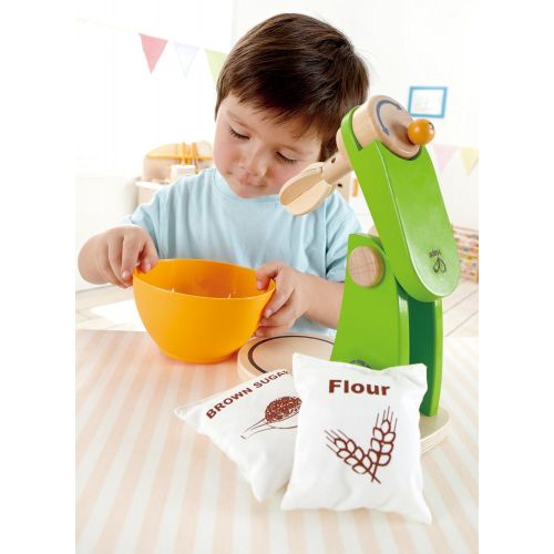  Hape Mighty Mixer Wooden Play Kitchen Set with Accessories