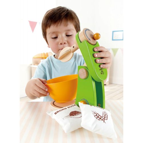  Hape Mighty Mixer Wooden Play Kitchen Set with Accessories