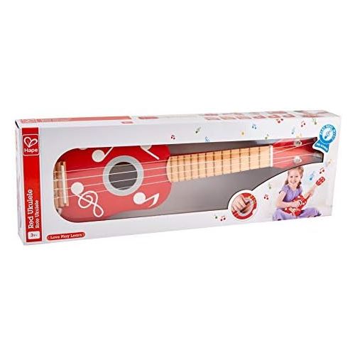  Hape Kids Wooden Toy Ukulele in Multicolor