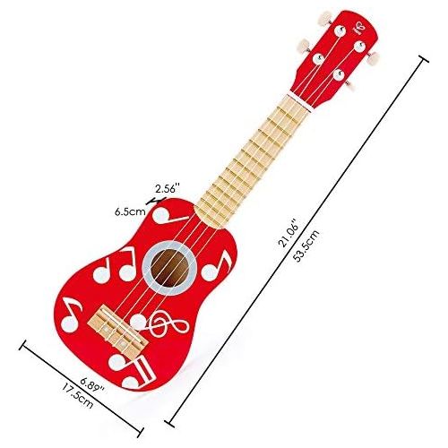  Hape Kids Wooden Toy Ukulele in Multicolor