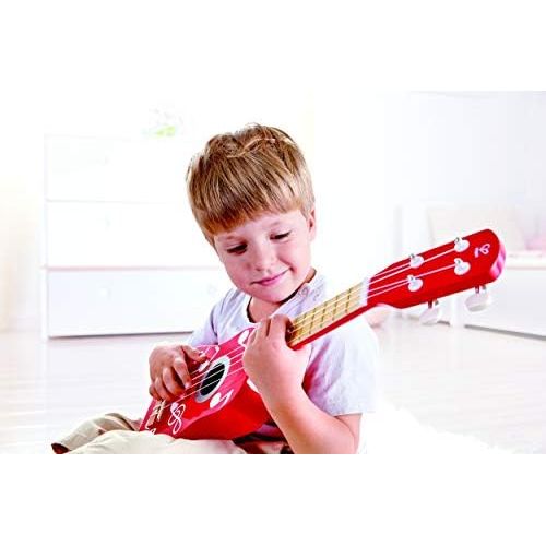  Hape Kids Wooden Toy Ukulele in Multicolor