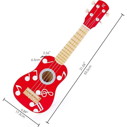  Hape Kids Wooden Toy Ukulele in Multicolor