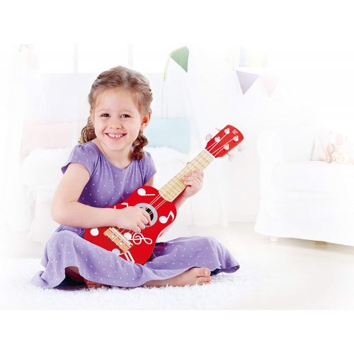  Hape Kids Wooden Toy Ukulele in Multicolor