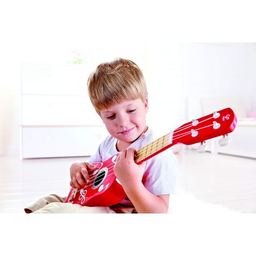  Hape Kids Wooden Toy Ukulele in Multicolor