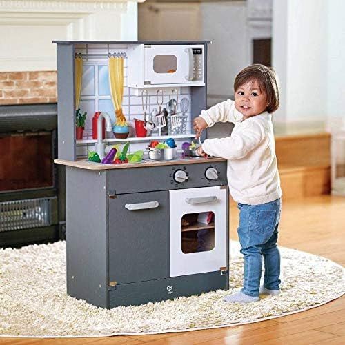  Hape E3166 Childrens Play Kitchen Wooden with Light, Sound and Accessories from 3 Years