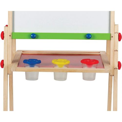  Award Winning Hape All-in-One Wooden Kids Art Easel with Paper Roll and Accessories