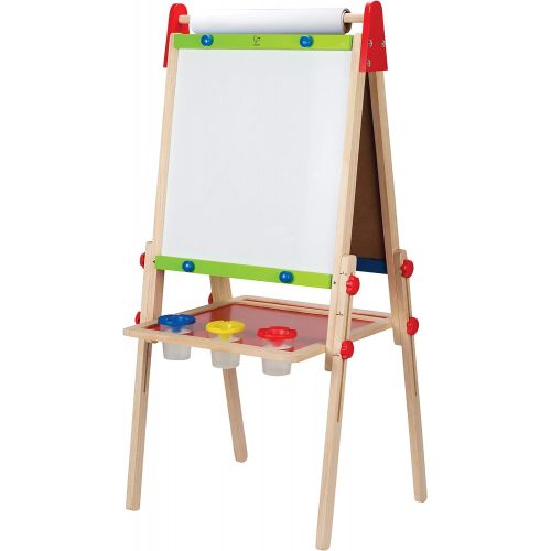  Award Winning Hape All-in-One Wooden Kids Art Easel with Paper Roll and Accessories