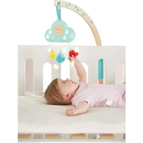  Hape Baby Crib Mobile Toy with Lights & Relaxing Songs 10 Types of Soothing Sleep Sound for Crib Mobile Adjustable Night Light for Baby from Birth and Up