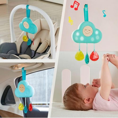  Hape Baby Crib Mobile Toy with Lights & Relaxing Songs 10 Types of Soothing Sleep Sound for Crib Mobile Adjustable Night Light for Baby from Birth and Up