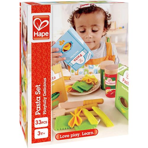  Hape Pasta Wooden Play Kitchen Food Set with Accessories