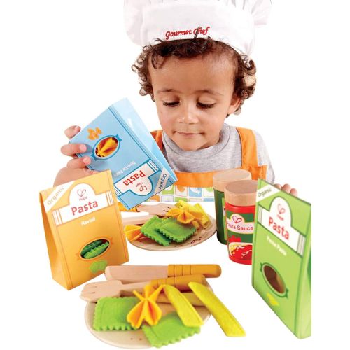  Hape Pasta Wooden Play Kitchen Food Set with Accessories