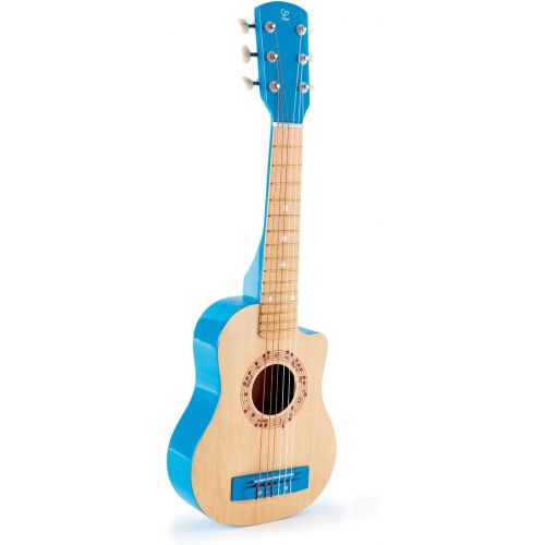  Hape Kids Flame First Musical Guitar, Blue ,L: 25.7, W: 2.4, H: 8.4 inch