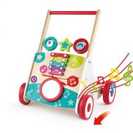 Hape Wooden Push and Pull Music Learning Walker Multiple Activities Center for Toddlers Ages 10 Months and Up