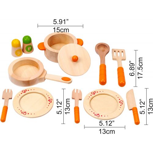  Hape Gourmet Play Kitchen Starter Accessories Wooden Play Set