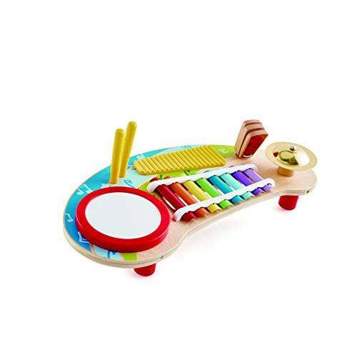  Hape Mighty Mini Band | Toddlers & Kids Multiple Musical Wooden Instrument Set