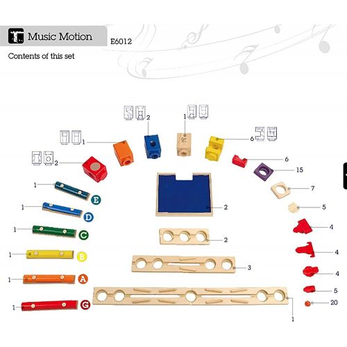  Award Winning Hape Quadrilla Wooden Marble Run Construction - Music Motion