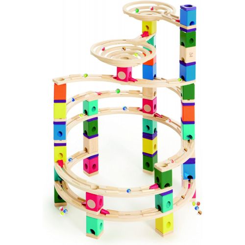  Award Winning Hape Quadrilla Wooden Marble Run Construction - The Cyclone