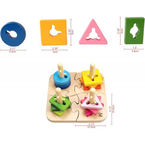 Hape Creative Toddler Wooden Peg Puzzle