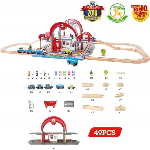  Hape Grand City Station Railway Playset, Multicolor