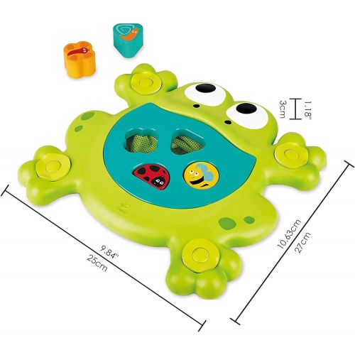  Hape E0209 Feed Me Bath Frog Toy, Multicolor