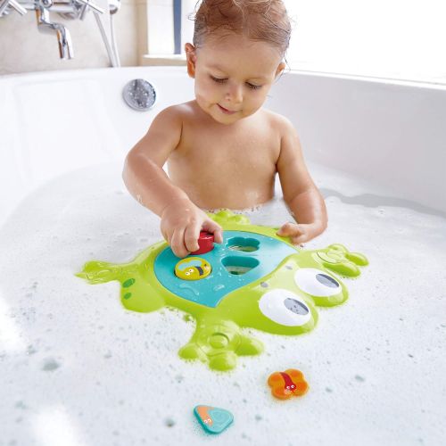  Hape E0209 Feed Me Bath Frog Toy, Multicolor