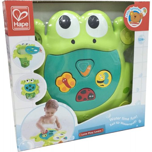  Hape E0209 Feed Me Bath Frog Toy, Multicolor