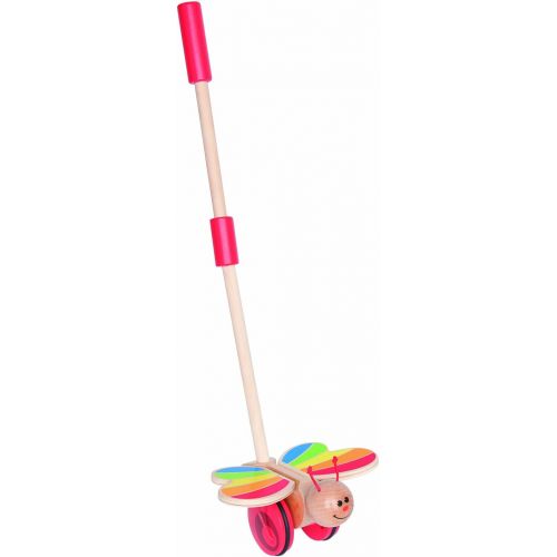  Award Winning Hape Butterfly Wooden Push and Pull Walking Toy