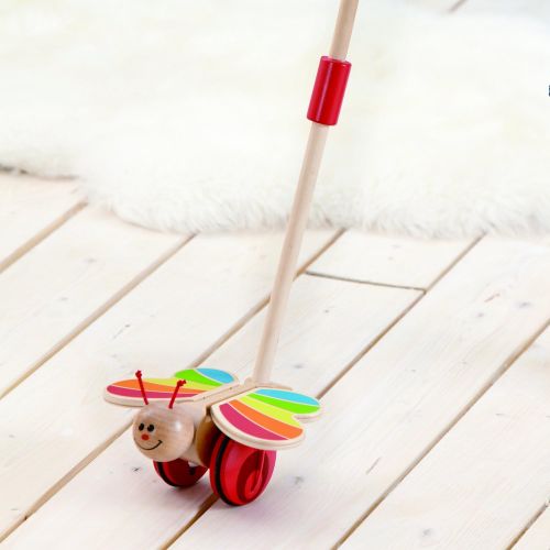  Award Winning Hape Butterfly Wooden Push and Pull Walking Toy