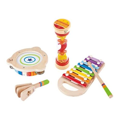  Hape Toddler Beat Box Set, Wooden Music Toy Set E8148