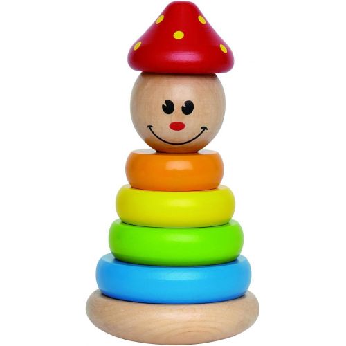  Award Winning Hape Clown Stacker Toddler Wooden Ring Toy