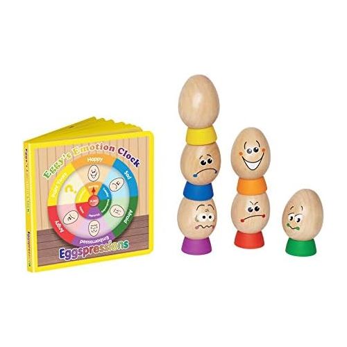  Hape Eggspressions Wooden Learning Toy with Illustrative Book