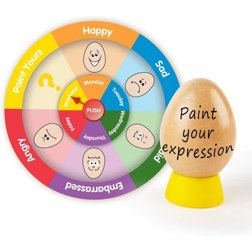  Hape Eggspressions Wooden Learning Toy with Illustrative Book