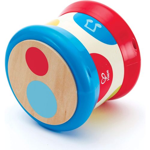  [아마존베스트]Hape Baby Drum | Colorful Rolling Drum Musical Instrument Toy For Toddlers, Rhythm & Sound Learning, Battery Powered (E0333)