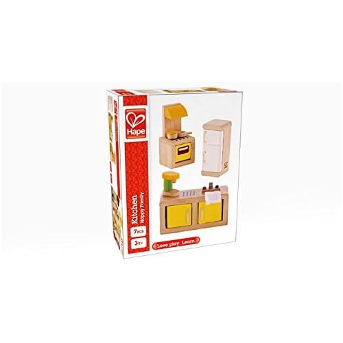  Hape Wooden Doll House Furniture Kitchen Set with Accessories