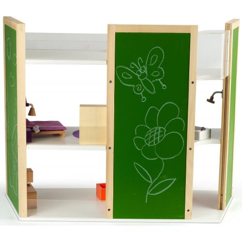  Hape Wooden Doll House DIY Dream Doll Kids Play Set